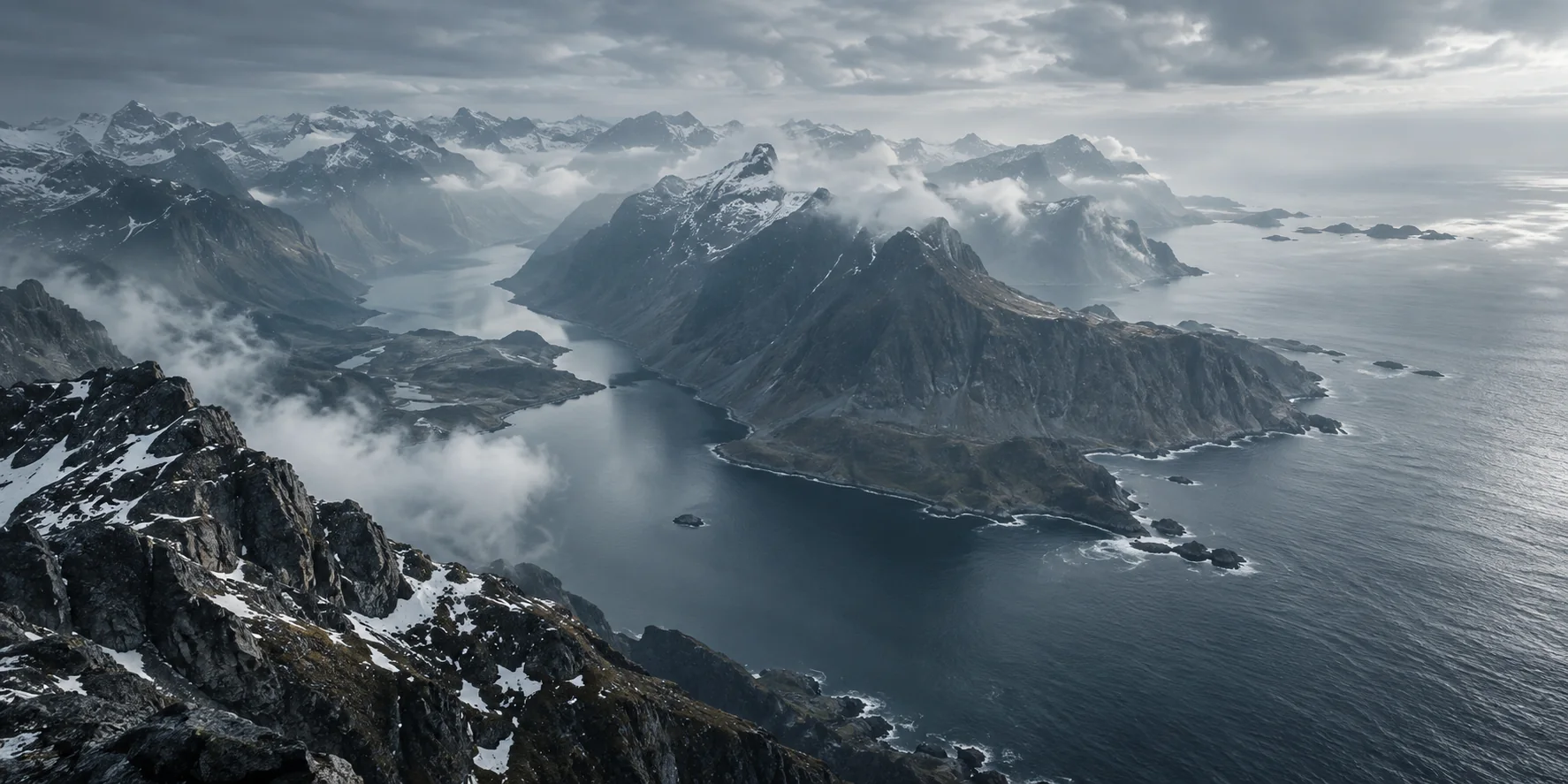 Rugged mountainous coastline illustrating the physical geography behind global connectivity